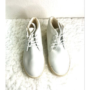 Generic Surplus Wharf white leather chukka-style shoes men size 9.5